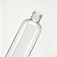 Flacon pulvérisateur cosmétique transparent vide en PET 100 ml, pompe à parfum et lotion, brume fine, pour impression sérigraphique cylindrique