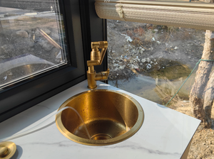 <span class=keywords><strong>Lavello</strong></span> Rotondo in Acciaio Inox 304 Nano Gold, <span class=keywords><strong>Lavello</strong></span> Integrato per Piano <span class=keywords><strong>Cucina</strong></span> in Acciaio Inox per Lavare Verdure - Product Image 5
