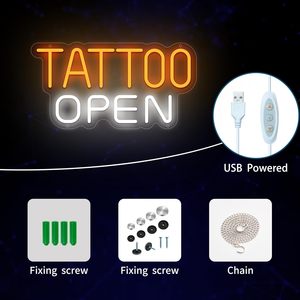 Enseigne lumineuse LED néon pour salon de tatouage, éclairage d'ambiance intérieur suspendu, décoration murale, indicateur lumineux d'entrée - Product Image 3