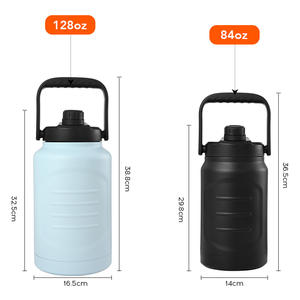 Bouteille Thermos sous vide à Double paroi en acier inoxydable, 128oz, grande bouteille d'eau de 1 Gallon, bière Growler avec sac - Product Image 1