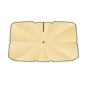 Pare-soleil de voiture en titane pour pare-brise avant 140x80cm, isolation thermique, protection solaire, utilisation générale, installation par ventouses - Product Image 5