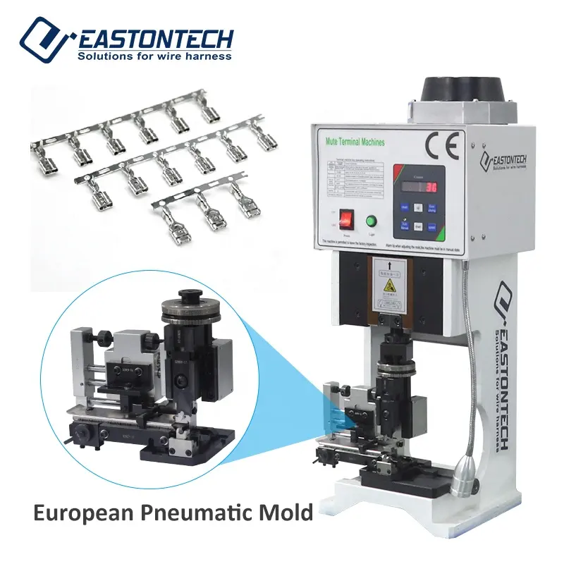 Machine à sertir à faible bruit de fil de câble de technologie de conversion de fréquence EW-09C pour les terminaux de JST / Molex