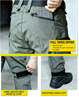 Pantalon de travail pour homme de haute qualité en tissu Ripstop avec genouillères en Cordura, vêtements de travail et uniforme