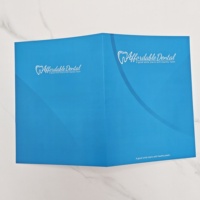 Carpeta de Presentación Empresarial Personalizada con Impresión a Todo Color, Plegable, de Doble Bolsillo, Reciclable, OEM