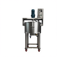 Mélangeur à pales mobile 50L en SUS304 avec moteur DC, commande par bouton, pour les industries alimentaires et chimiques, haute sécurité, faible bruit