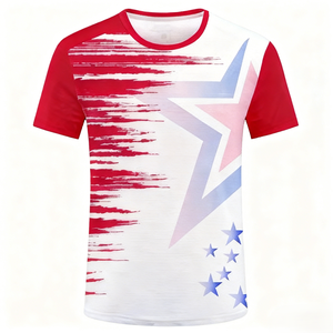 Chemises de course à manches courtes respirantes, légères, à séchage rapide, avec impression de logo personnalisée de qualité supérieure, pour la remise en forme en plein air - Product Image 1