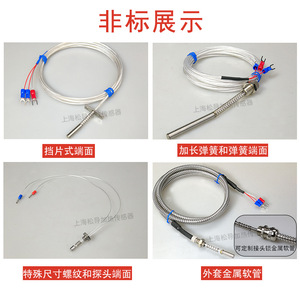 เทอร์โมมิเตอร์วัดอุณหภูมิแบบยืดหดได้ PT100 ทำจากแพลตตินัม สำหรับลูกปืนมอเตอร์ ติดตั้งด้วยเกลียวขนาด M8*0.75 มม. - Product Image 5