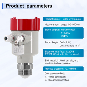 Máy đo mức <span class=keywords><strong>Radar</strong></span> điều chế tần số 80GHz với độ chính xác cao để đo mức chất rắn và chất lỏng số lượng lớn trong Silo - Product Image 5