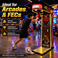Máquina de Boxeo Neofuns Boxing Champion 2, Certificada por CE y ROHS, Eficiente Energéticamente, 74W, Juego de Boxeo Arcade para FEC y Bares