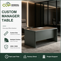 Bureau de direction moderne de luxe pour PDG et managers, en MDF