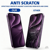 Protection d'écran OEM 9H 2.5D HD en verre trempé pour iPhone 18 Pro Max avec outil d'installation facile, anti-explosion