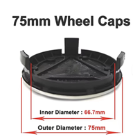 Cache-moyeu de roue de 75 mm avec logo de voiture pour accessoires Mercedes-Benz W203 W204 W205 W212 W213 W214 W176 W177 X156 X253 W166 W167