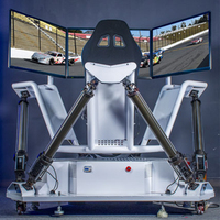 Simulador de Carreras de Coches 3D con Plataforma de Movimiento de 6 Grados de Libertad y 3 Pantallas, Realidad Virtual 9D, Modelo F1, para Centros Comerciales, Venta Directa de Fábrica