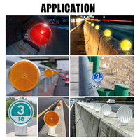Delineateur de sécurité routière en plastique pour ponts, tunnels et zones montagneuses, avec réflecteur de type W, certifié CE, pour bord de route et définition de voie