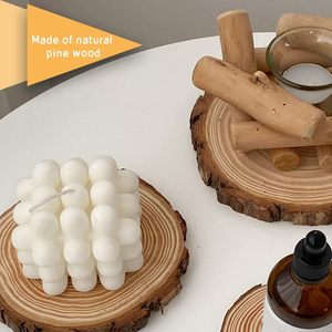 17 Piezas de Rodajas de Madera de Pino Reutilizables, Grabadas, sin Acabado, de 5.1-5.5 Pulgadas, con Corteza Natural, Ecológicas, para Centros de Mesa en Bodas y Fiestas - Product Image 4