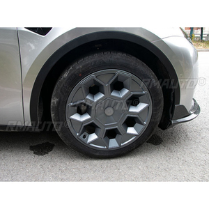 ฝาครอบดุมล้อรถยนต์ ขอบหุ้มป้องกันดุมล้อ สำหรับ Tesla Model Y ชุดแต่งภายนอก อุปกรณ์ตกแต่งรถยนต์ - Product Image 3