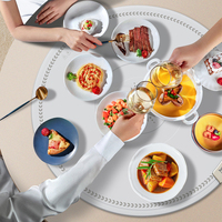 Mcjoy Haushalt tragbare und rollbare Lebensmittel wärmer Tablett Arbeits platte Silikon Runde Lebensmittel Wärme matte mit 3 Temperature in stellungen