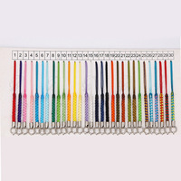 Cordon de téléphone tressé OEM, diverses couleurs, cordon de téléphone tressé, corde torsadée, corde tressée en polyester durable haute résistance