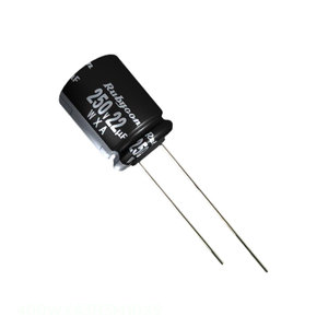 ตัวเก็บประจุแบบ Through Hole CAP ALUM 3.3UF 20% 400V RADIAL ของผู้ผลิต Channel 3.3 uF 400WXA3R3M10X9 - Product Image 1