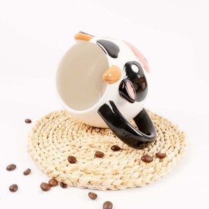 Tasse 3d en céramique de thé de café de lait d'animal de forme de vache en relief de <span class=keywords><strong>peinture</strong></span> de main mignonne - Product Image 2