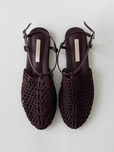 2026 New Fashion Korean Style SHeepskin Woven Strap <strong>Closed</strong> <strong>Toe</strong> Roman <strong>Sandals</strong> Solid Coffee Ankle Strap Flat <strong>Sandals</strong> for Women - Product Image 6