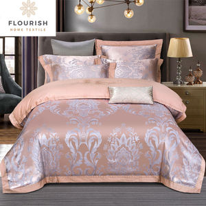 Flourish Personnaliser Luxe Queen King Sprei Draps En Coton Parure de lit Housse De Couette Coton Couette Parure de lit pour la maison - Product Image 6