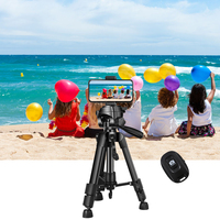 Trépied de Studio Photo ou vidéo, x 60cm, support en aluminium pour téléphone, trépied pour Selfie/Vlog