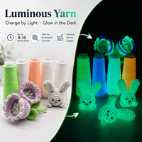 Fil à broder phosphorescent pour vêtements de rave et soirées Blacklight – Polyester recyclé écologique, couleurs personnalisables, lumineux