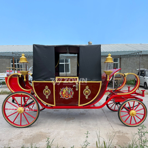 Calèche royale à chevaux pour proposition de mariage en plein air, festival commercial, accessoire décoratif - Product Image 5