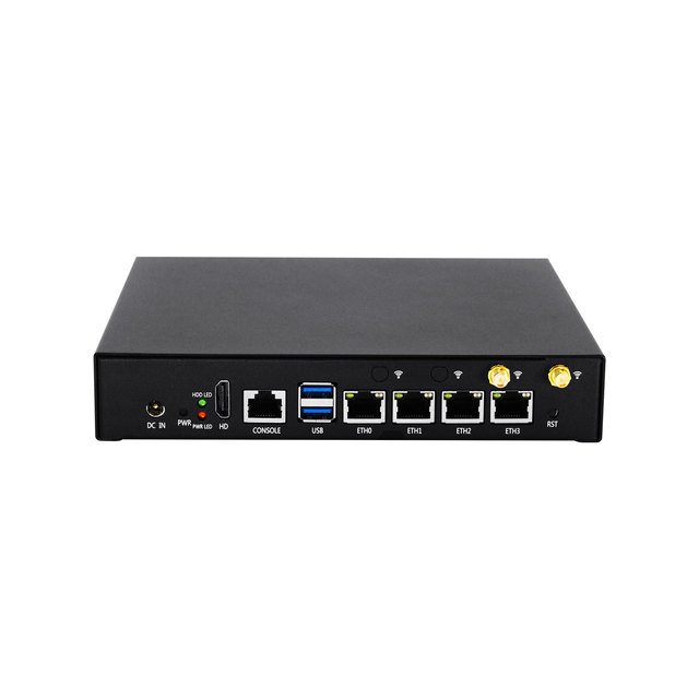 N150 Firewall Router PC 4*I226 V 2.5G LAN DDR5 AES NI VPN Proxmox Pfsense 5G LTE Module Soft Router Gateway Mini Network PC