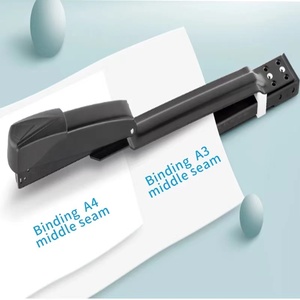 Pinzatrice in metallo pinza per ufficio notebook 20 fogli a braccio lungo pinzatrice a sella pinzatrice allungata A4/A3 - Product Image 2