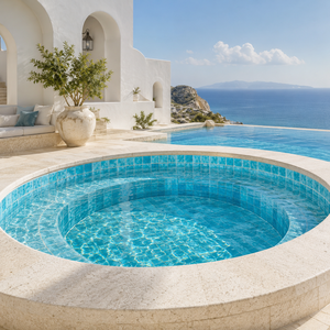 Mosaico de Vidrio Pintado a Mano para <span class=keywords><strong>Piscinas</strong></span>, Azul, Decorativo, para Paredes <span class=keywords><strong>y</strong></span> Pisos de <span class=keywords><strong>Piscinas</strong></span>, para Proyectos de Villas, Hoteles <span class=keywords><strong>y</strong></span> Resorts - Product Image 5