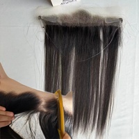 Nudos Invisibles para Encaje HD, Cabello Virgen Europeo con Cutícula Alineada, Topper Frontal para Mujer con Línea de Cabello Recesada, Sin Pegamento