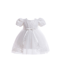 Bambine da bambino <span class=keywords><strong>abiti</strong></span> <span class=keywords><strong>eleganti</strong></span> fiori di compleanno abito da principessa da sposa vestiti di pizzo per neonato - Product Image 4