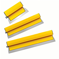 Ensemble de 3 spatules en acier inoxydable, outil de lissage mural pour plaques de plâtre, nivellement des murs, réparation des plafonds et décoration intérieure