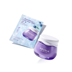 Mascarilla Hidratante de Arándanos Frudia 25ml 10 Unidades, Paquete de Mascarillas Faciales para Todo Tipo de Piel, Fórmula K Beauty - Product Image 2