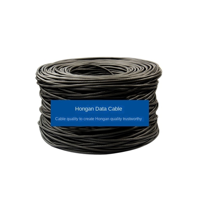 HONGAN HSYVY6 CAT6 Pure Copper Indoor Super Six Fiber Optic Communication Data Cable 8-Conductor Double Jacketed
