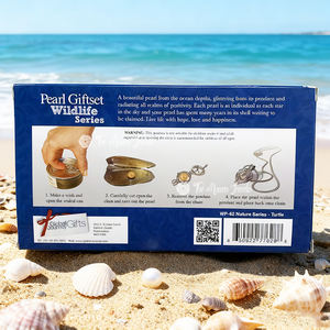 Muses Jewels kalung Fashion gaya Laut kotak hadiah tiram kalengan kura-kura dan lumba-lumba ikan liontin Berharap mutiara Hari Ibu - Product Image 2