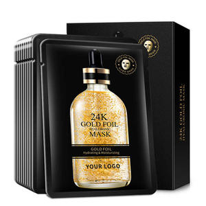 Flower Secret Factory Gesichts pflege 24K Gesichts maske Feuchtigkeit spendende feuchtigkeit spendende pflegende Hyaluron säure 24K Goldfolie Blatt Gesichts maske - Product Image 3