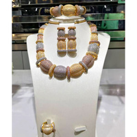 Ensemble de bijoux de luxe en cuivre et zircon T462A, 4 pièces, pour femmes, mariage, demoiselle d'honneur, collier, boucles d'oreilles, bracelet, bague, ensemble de fête