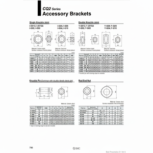 SMC Pneumatics Junta de doble nudillo, piezas neumáticas de - Product Image 1