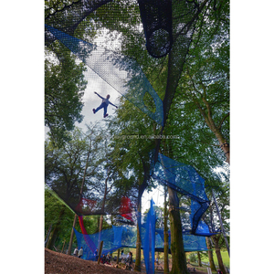 Giấc mơ tùy chỉnh trẻ em người lớn ngoài trời núi đồi rừng Polyester dây dệt kim ngọn cây nhảy Trampoline công viên sân chơi - Product Image 2