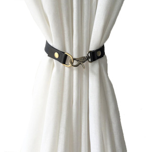 Sujetadores de cortinas de cuero, anillos y cierres de cortinas sencillos y elegantes, accesorios para cortinas sin necesidad de taladrar. - Product Image 5