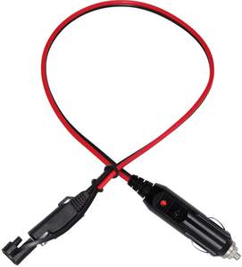 Adaptateur de prise allume-cigare mâle 12V 24V SAE à déconnexion rapide, câble d'extension de charge, chargeur de batterie - Product Image 1