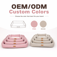 Fournitures pour animaux de compagnie, canapé-lit pour chien en daim solide orthopédique confortable et luxueux de haute qualité