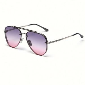 Últimas Novedades 2020, Gafas de Sol Vintage de Moda para Hombre y Mujer, Lentes Degradadas sin Montura, Protección UV400, Gafas de Sol Extra Grandes - Product Image 2