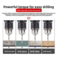 Perceuse pneumatique à vitesse moyenne de type pistolet FixCraft QDZ-001 3/8 robuste avec entrée d'air de 14 mm et mandrin manuel