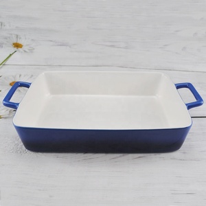 Ensemble de plats à gratin rectangulaires en céramique pour four, ustensiles de cuisson sains - Product Image 2