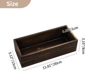 Boîte Rectangle en <span class=keywords><strong>bois</strong></span> ferme boîte à fleurs pour mariage salle à manger salon cheminée Table maîtresse décor - Product Image 2