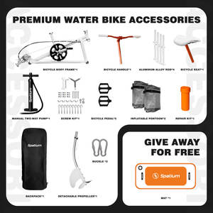 Bicicleta Acuática Inflable Spatium con Certificado CE, Resistente a Impactos, Ahorra Esfuerzo al Pedalar, para <span class=keywords><strong>Visitantes</strong></span> de Islas - Product Image 4